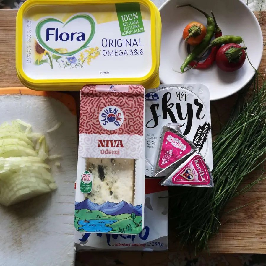 Nátierka z údenej Nivy &ndash; suroviny