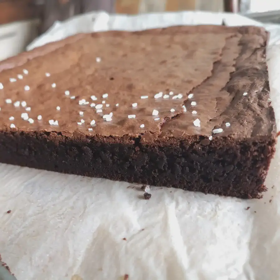 Čokoládové brownies - rez